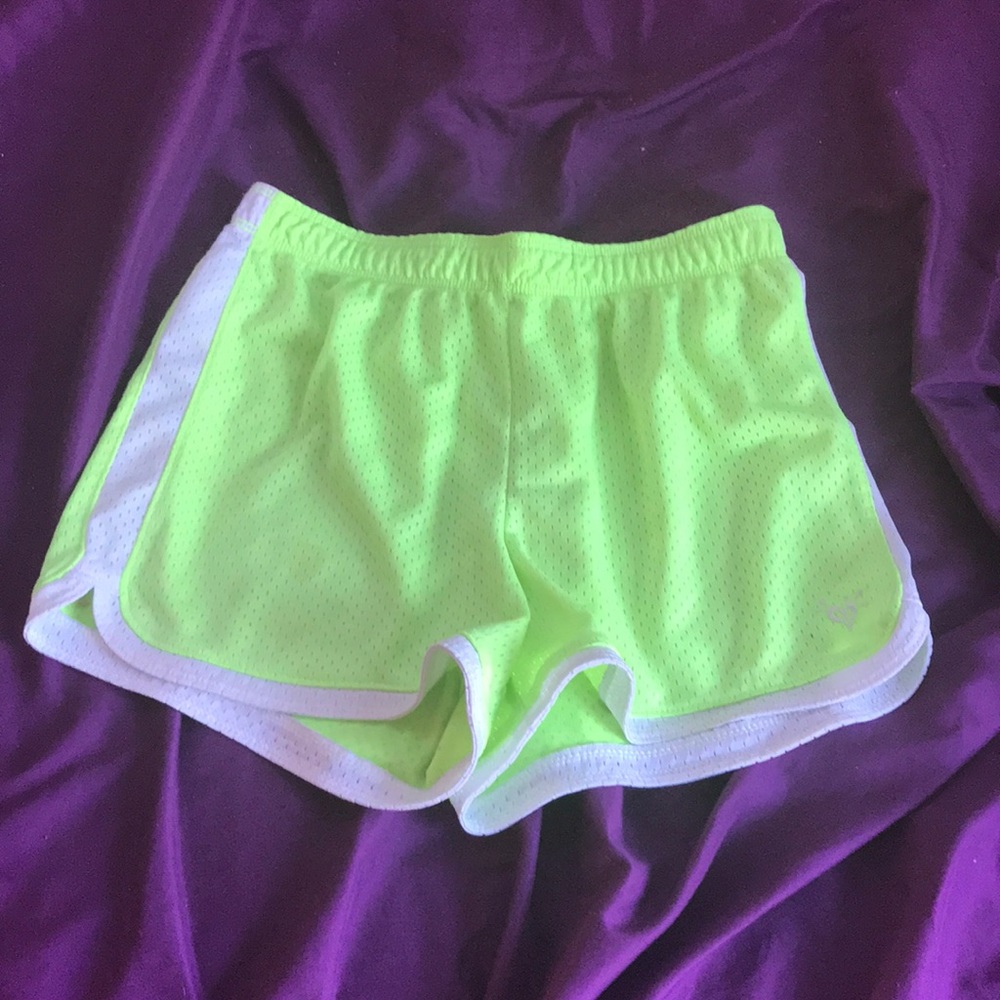 Lime Green Justice Work-Out Shorts